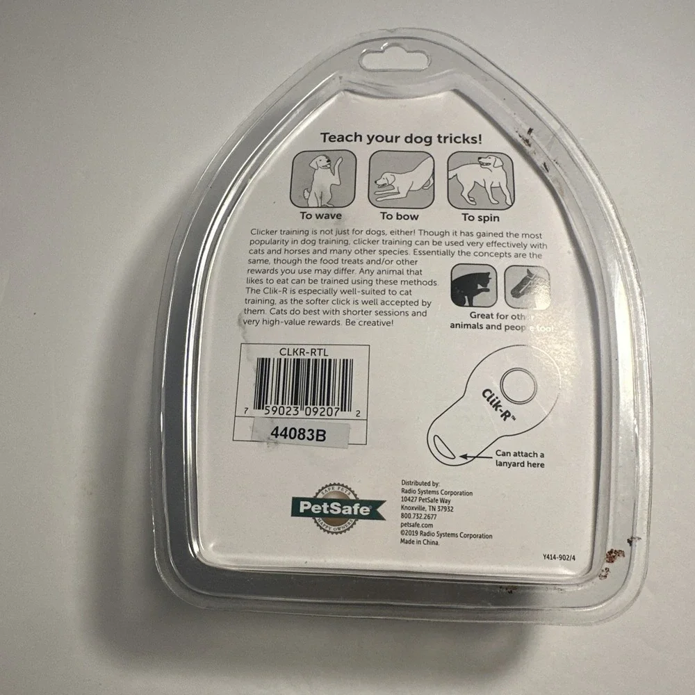 PetSafe Clik-R Training Tool Teach Your Dog Cat Horse Tricks Clicker